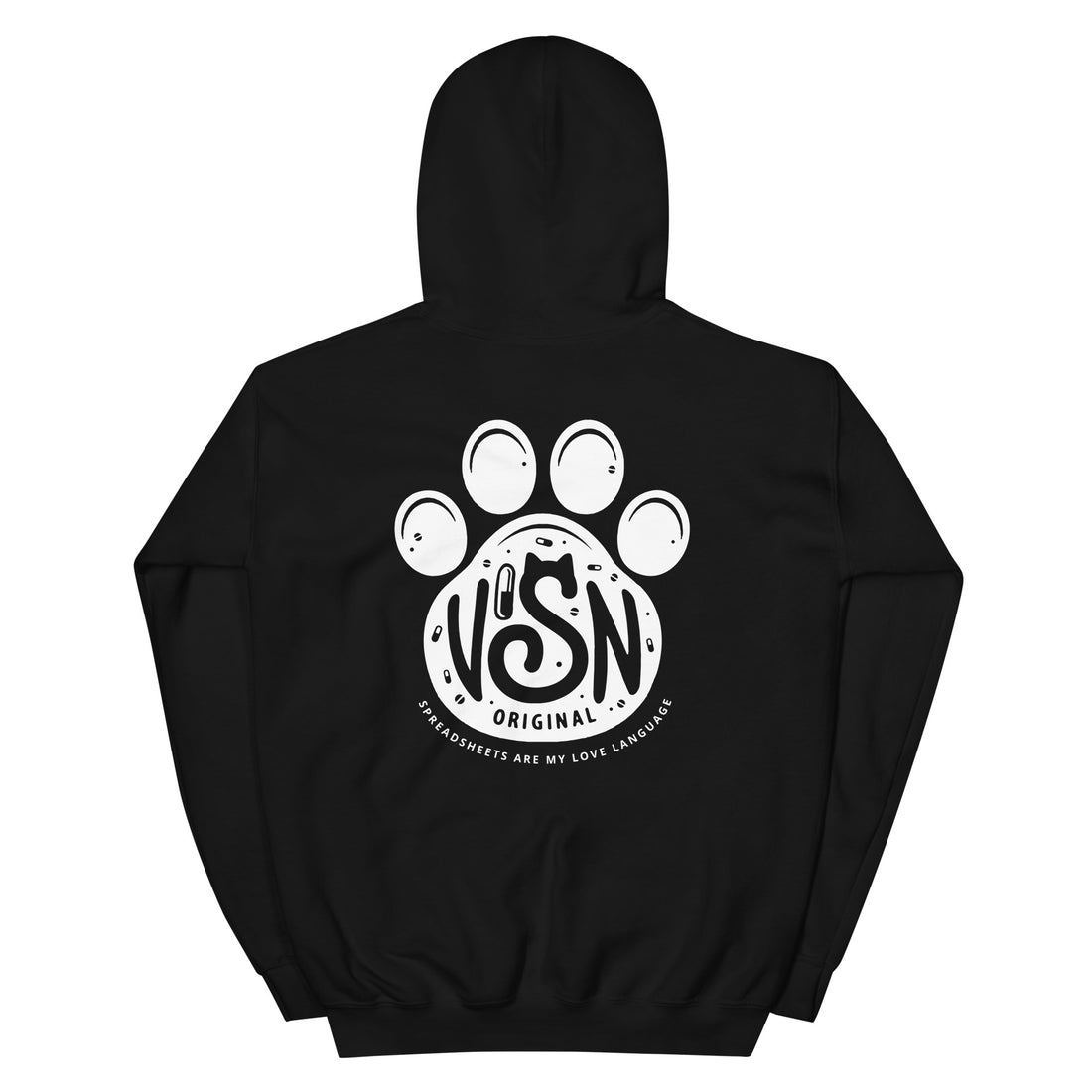 VISN Original Unisex Hoodie - White Paw