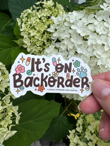 It's on Backorder Sticker