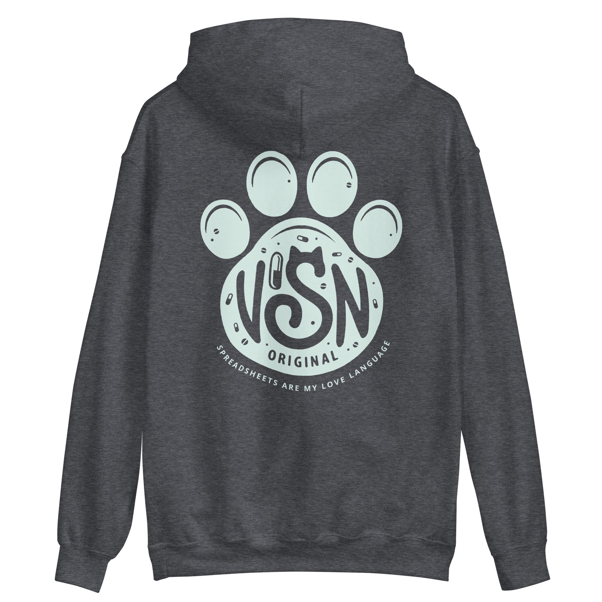 VISN Original Unisex Hoodie - Mint Paw