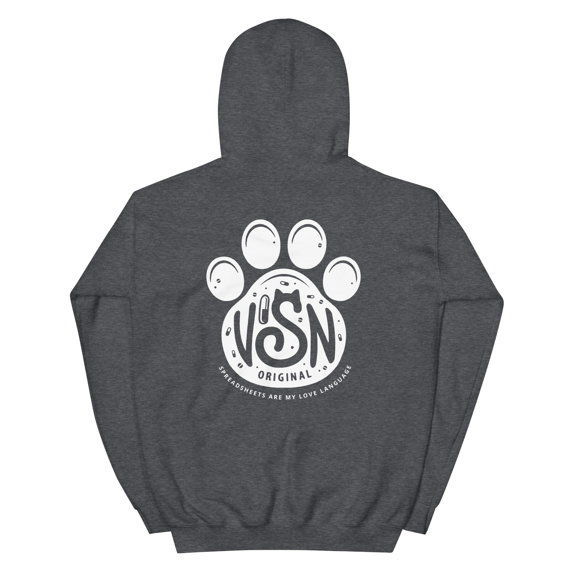 VISN Original Unisex Hoodie - White Paw