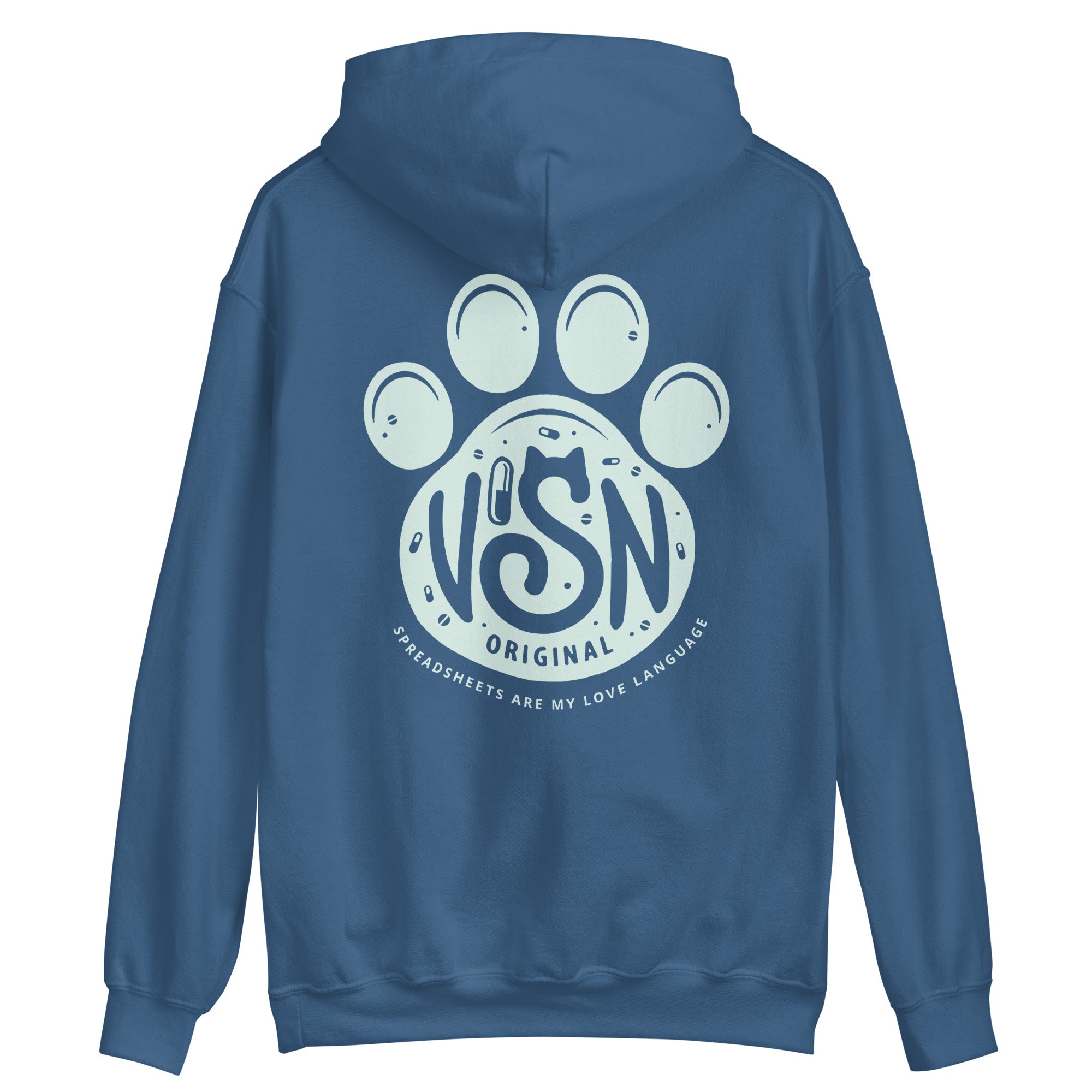 VISN Original Unisex Hoodie - Mint Paw – Veterinary Care Logistics